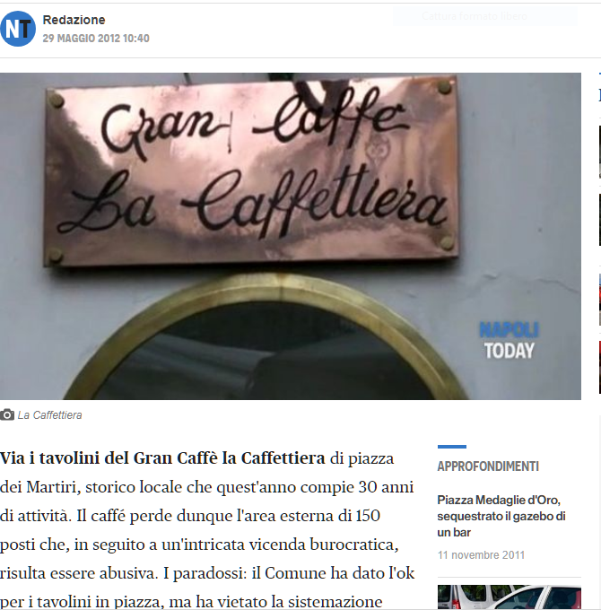 Piazza dei Martiri 2012